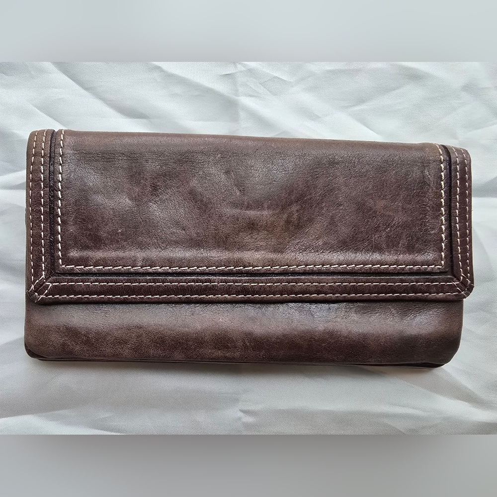 Fossil Dark Brown Leather Wallet